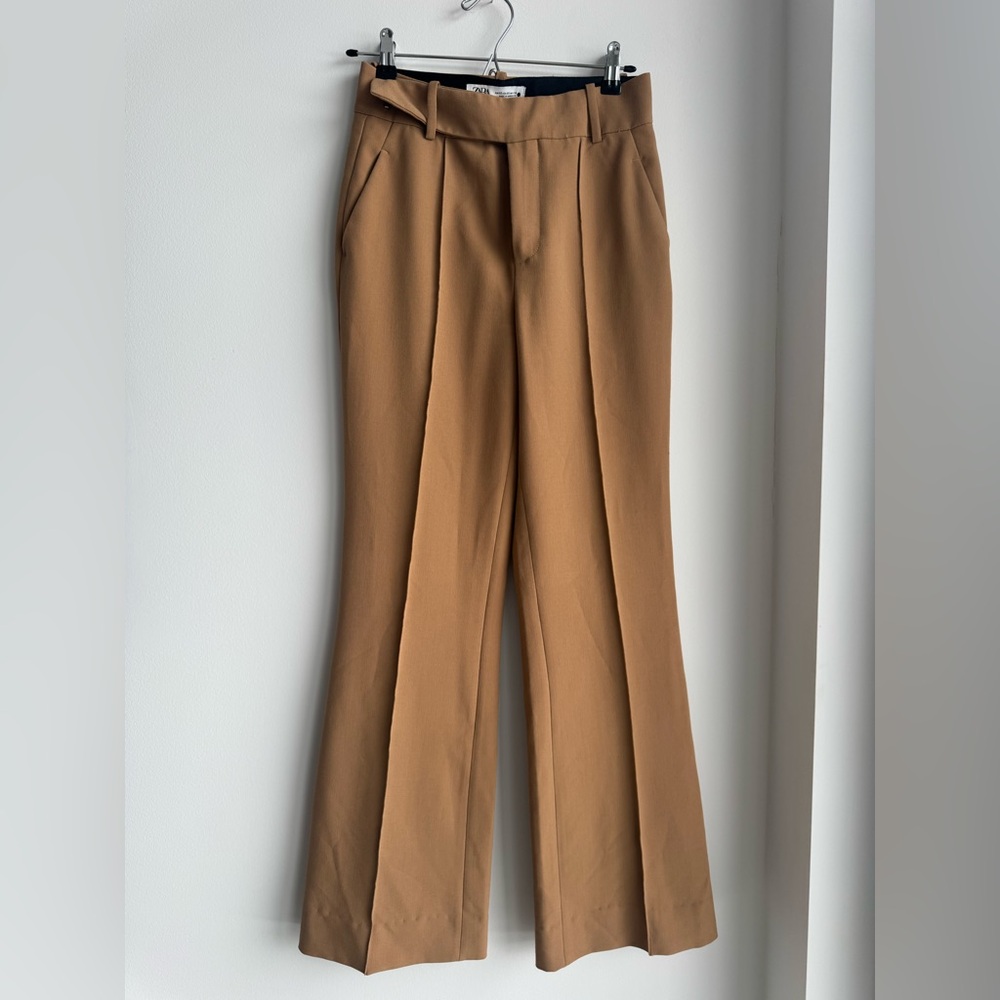 Zara Dress pants / trouser camel tan color